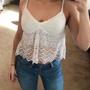 Lace crop top